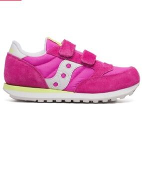 NWT Saucony Jazz Double Hook & Loop Pink/Lime Sneakers